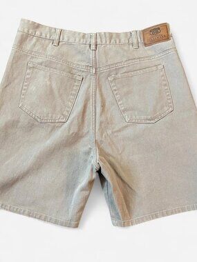 Vintage Route 66 Tan Denim Shorts Jorts
